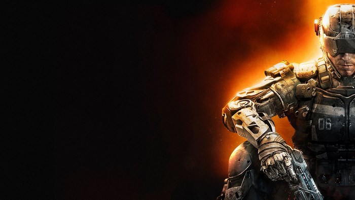 Soldier in futuristic armor from Call of Duty