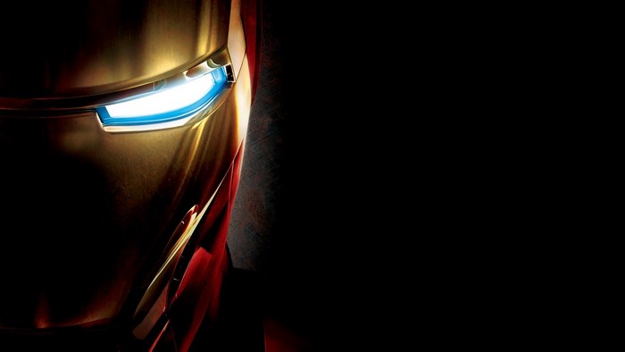 Iron Man Close-Up with Glowing Eye