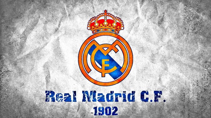 Real Madrid C.F. Logo with Crown and Year 1902