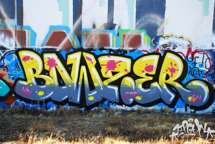 Graffiti art on a wall