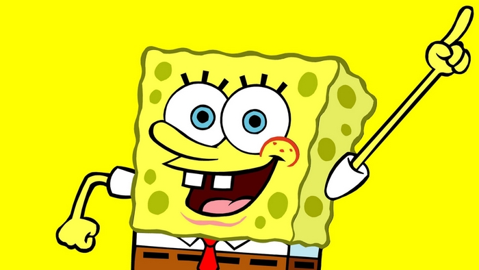 SpongeBob SquarePants pointing up