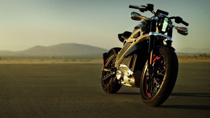 Harley-Davidson LiveWire electric motorcycle on asphalt