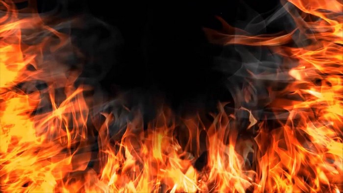 Fire and smoke abstract background