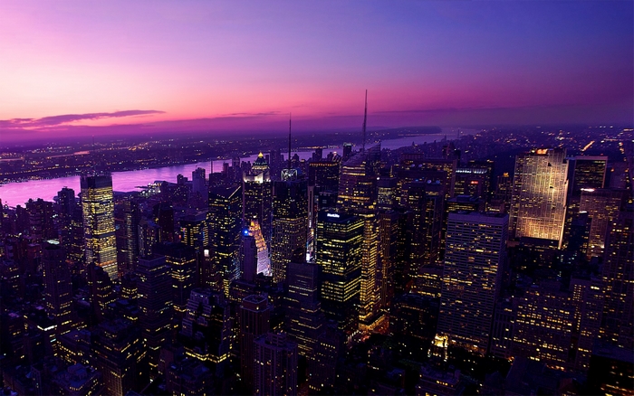 New York City Skyline at Dusk