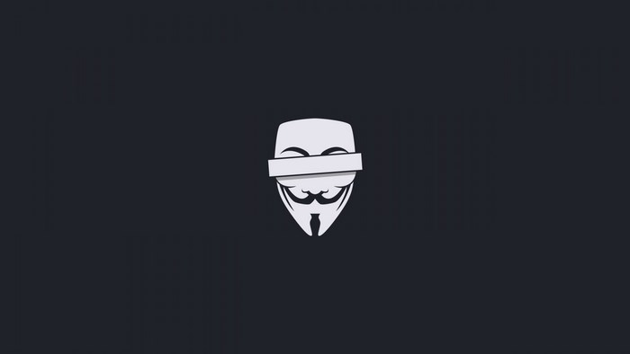 Anonymous Mask Minimalist Design