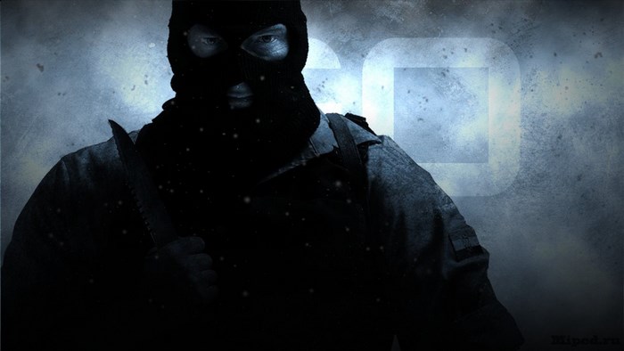 Counter-Strike: Global Offensive masked man with knife