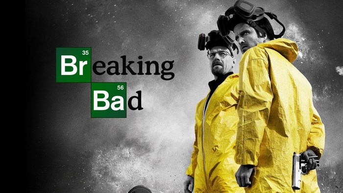 Breaking Bad poster with Walter White and Jesse Pinkman