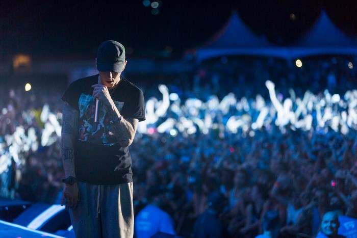 Eminem performing live