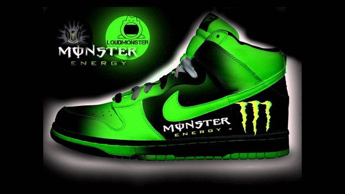Monster Energy Neon Green Sneaker Design
