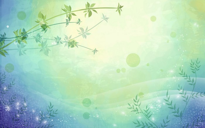 Abstract floral watercolor with bokeh and sparkles