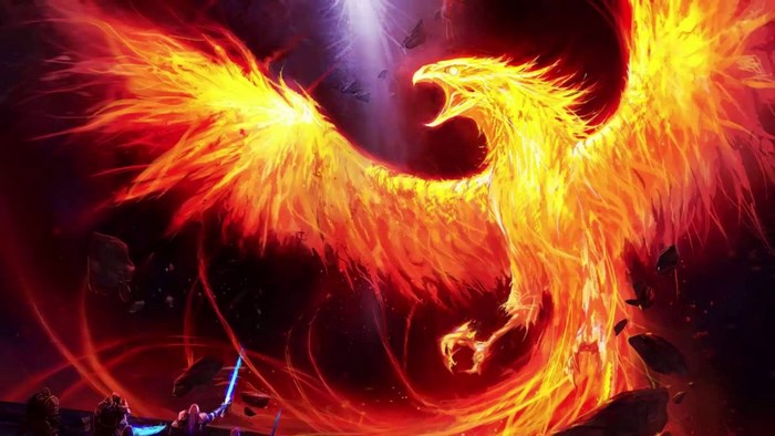 Phoenix in a fiery battle
