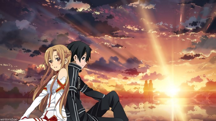 Kirito and Asuna from Sword Art Online
