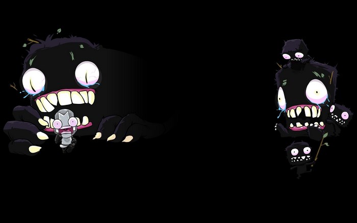 Castle Crashers monsters with a small robot
