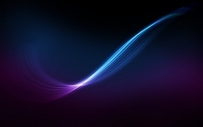 Abstract blue and purple light streaks