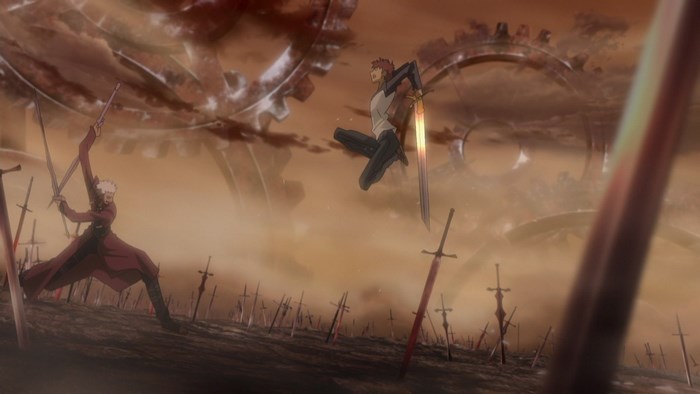 Archer and Shirou from Fate/stay night: Unlimited Blade Works