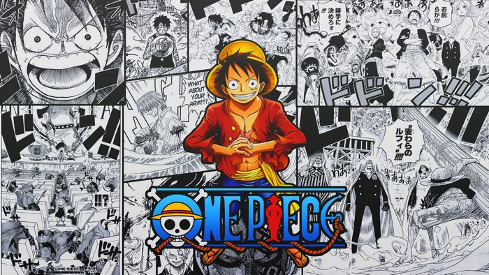 Monkey D. Luffy from One Piece collage