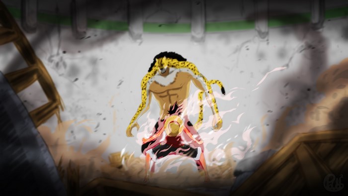 Luffy vs. Rob Lucci from One Piece