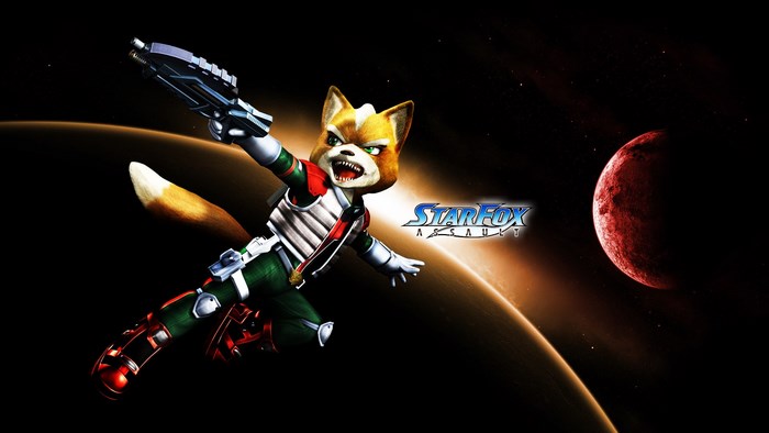 Fox McCloud from Star Fox Assault in space