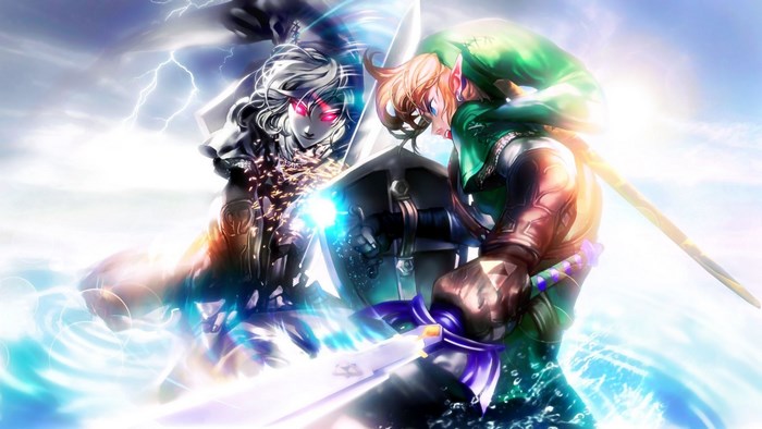 Link and Dark Link from The Legend of Zelda: Ocarina of Time