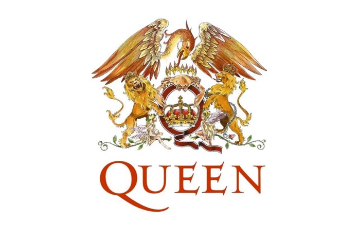 Queen Band Logo with Heraldic Emblem