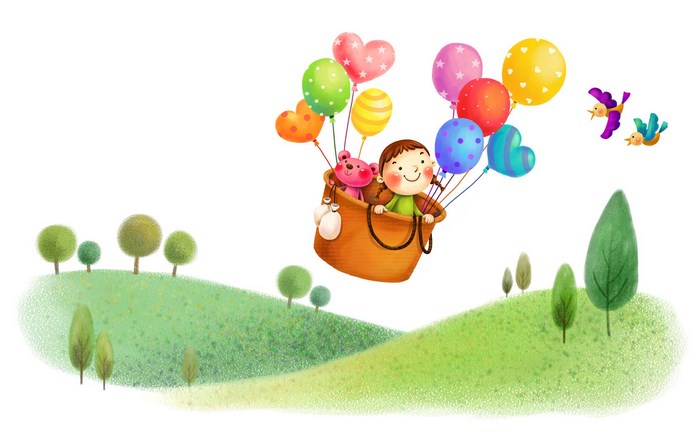 Childhood Dream of Flying with Balloons