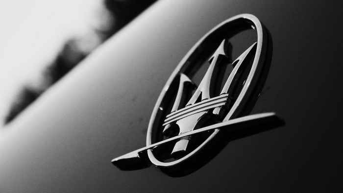 Maserati logo on a car