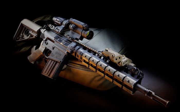 LaRue Tactical Assault Rifle with Tactical Attachments