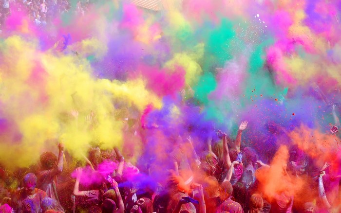 Vibrant Holi Festival Color Explosion
