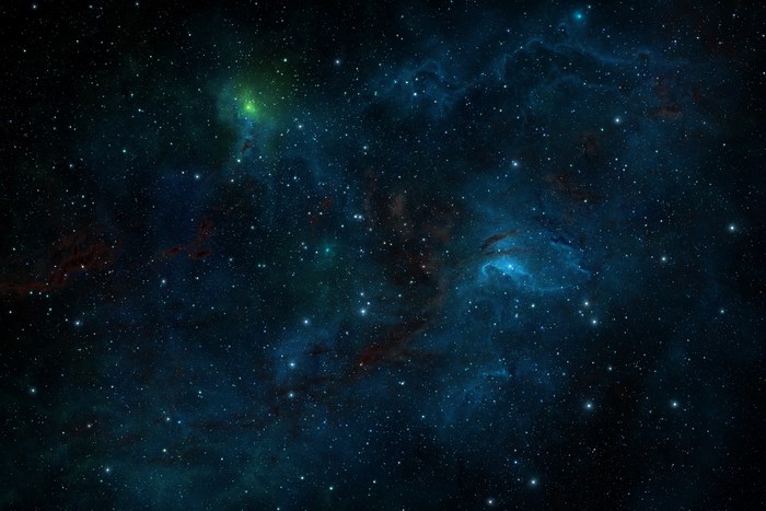 High resolution space nebula with stars
