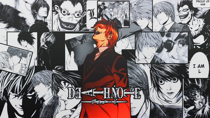 Death Note Collage Featuring Light and L