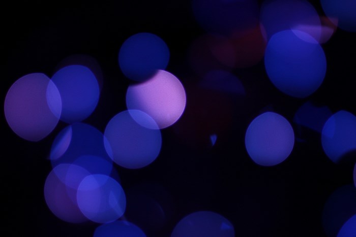 Soft Purple and Blue Bokeh Lights