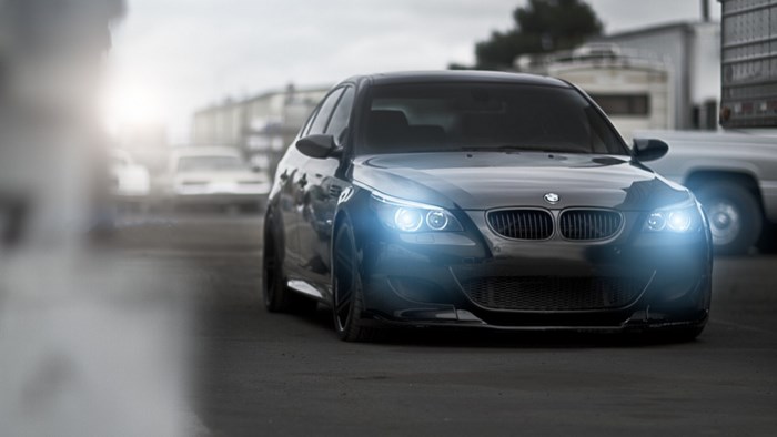 Black BMW M5 E60