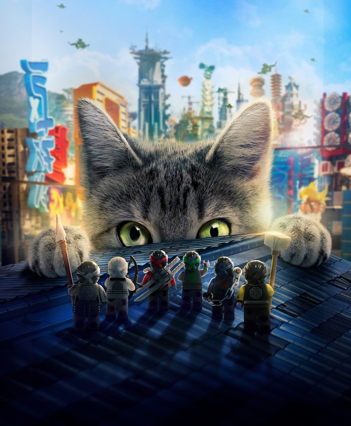 The Lego Ninjago Movie Giant Cat and Ninjago Team