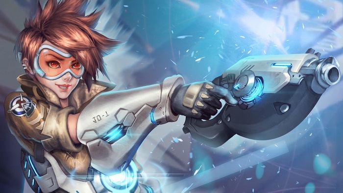 Tracer from Overwatch 4K