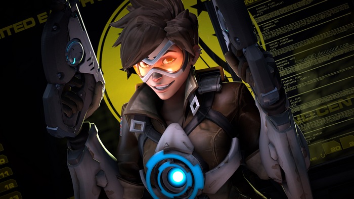 Tracer from Overwatch 4K