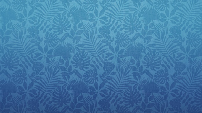 Blue Tropical Leaf Pattern Abstract 4K