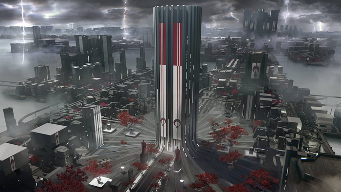 Star Wars Battlefront II 4K Cityscape with Lightning