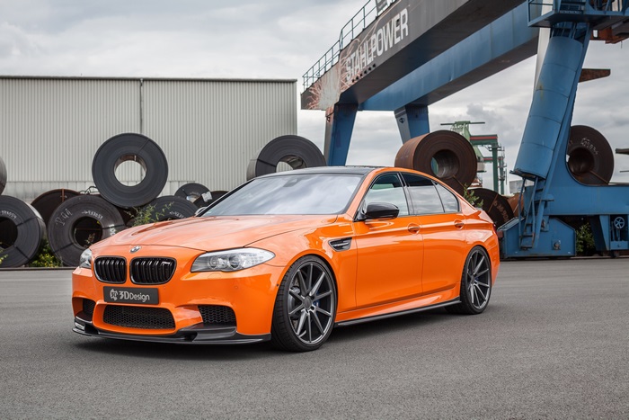 Orange BMW M5 4K