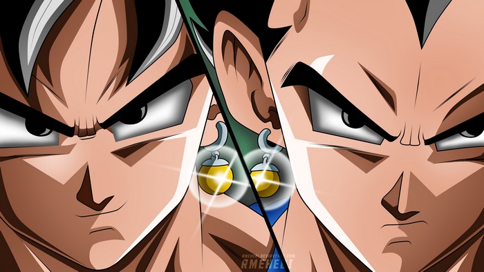 Dragon Ball Super 4K Intense Goku and Vegeta Close-Up