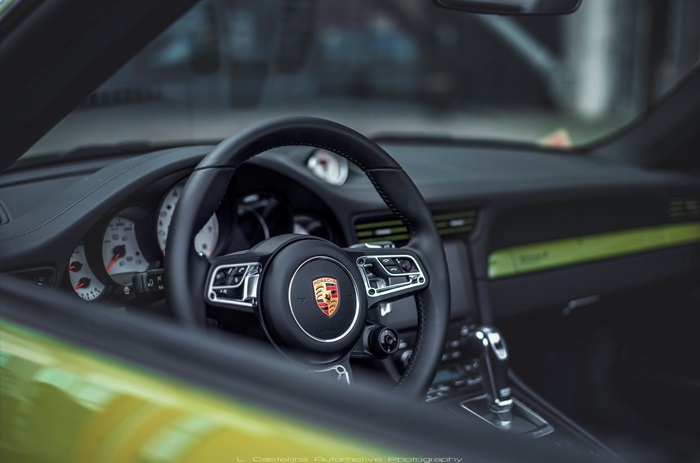 Porsche Interior Dashboard and Steering Wheel