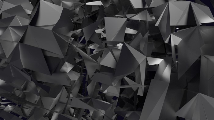 Abstract geometric shapes in dark tones