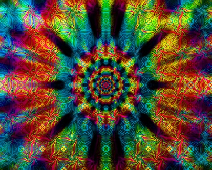 Vibrant Psychedelic Abstract Pattern