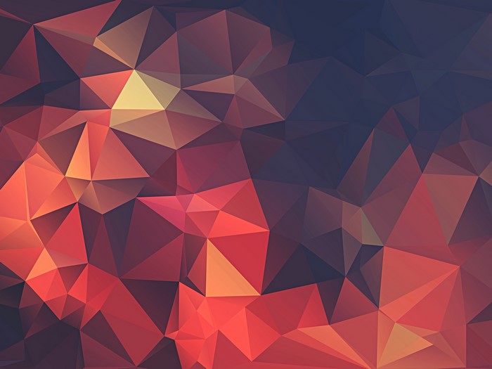 Abstract low poly geometric digital art