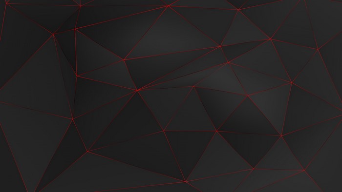 Low poly abstract geometric pattern with red lines