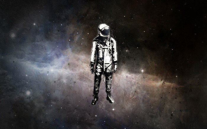 Astronaut in Space Artwork