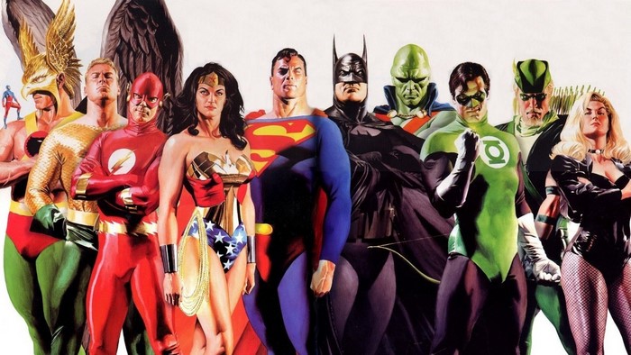 DC Comics Heroes: Superman, Batman, Wonder Woman, Flash, Green Lantern, Aquaman, Green Arrow, Martian Manhunter, Hawkgirl, Black Canary