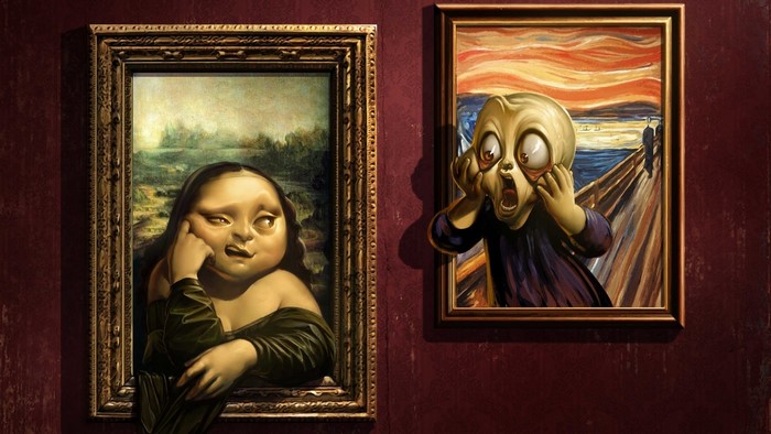 Mona Lisa and The Scream parodies