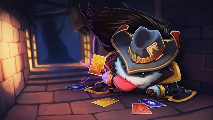 Twisted Fate from League of Legends playing cards
