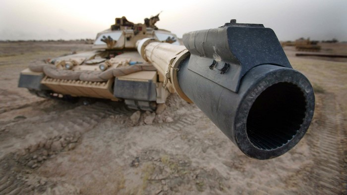 M1 Abrams tank in desert