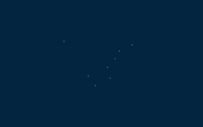 Minimalist constellation with dark blue background